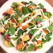 DOLE SWEET KALE KIT****Honey Dijon Salad with Roasted Sweet Potatoes, Pumpkin Seeds and Gruyere Cheese