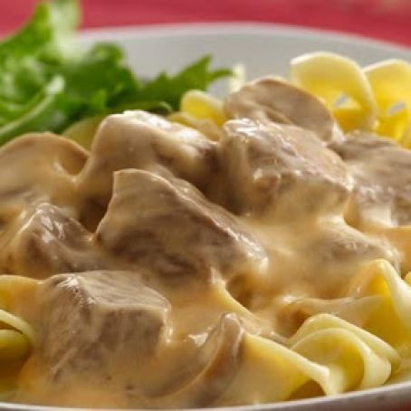 Slow Cooker Beef Stroganoff