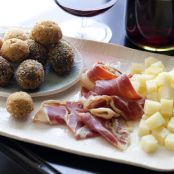 Fried Olives stuffed with Sausage