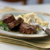 Spiced Pork with Bourbon Reduction Sauce