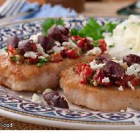 Greek Style Baked Pork Chops