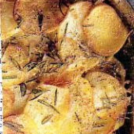 POTATOES BOULANGERE WITH ROSEMARY