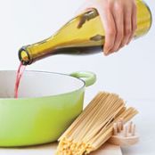 Red-Wine Spaghetti with Walnuts and Parsley