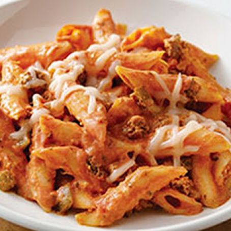 Creamy Bolognese Penne Bake