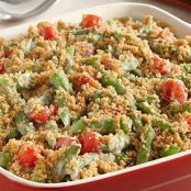 Creamy Green Bean & Tomato Casserole
