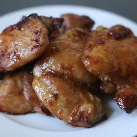 Baked Ginger Soy Glazed Chicken
