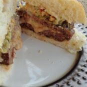 Stuffed Green Chilies Burger