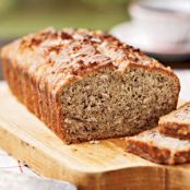 Coconut Banana Bread with Lime Glaze