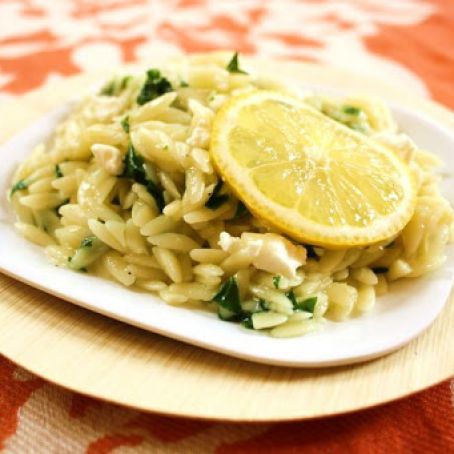 Orzotto with Spring Ramps & Goat Cheese