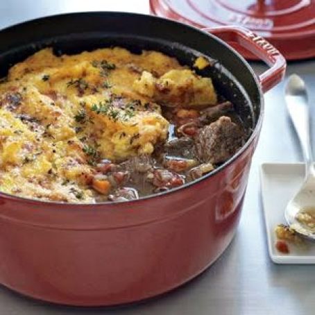 Short Rib osso Buco with Polenta Crust