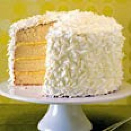 Ginger-Lime Coconut Cake with Marshmallow Frosting