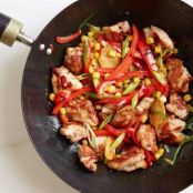 Chicken, Pepper and Corn Stir-Fry