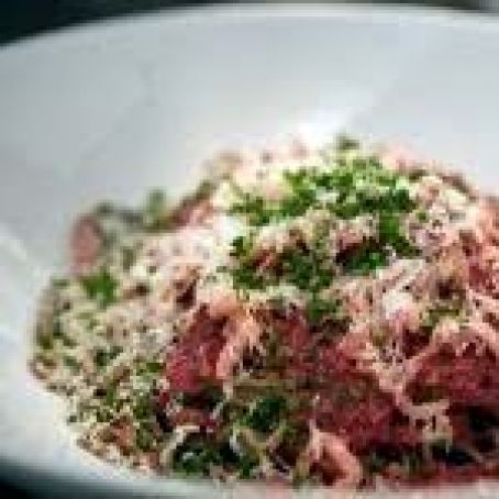 Michel Richard's Beet Soba Bolognese