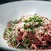 Michel Richard's Beet Soba Bolognese