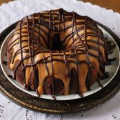 Chocolate Peanut Butter Swirl Bundt Cake