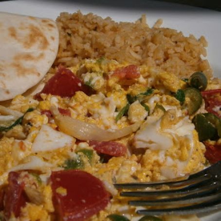 Scrambled Eggs w/ Papa's Salsa