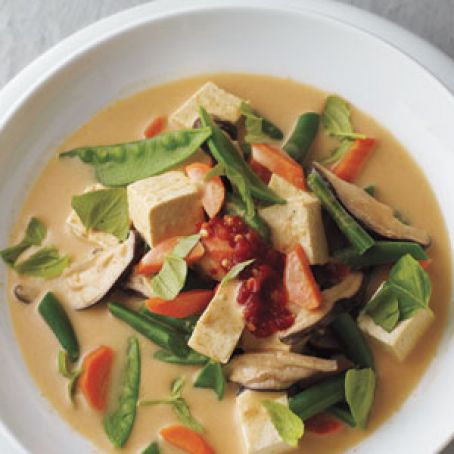 Thai Curry Vegetable and Tofu Soup