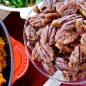nuts - Spicy Candied Roasted Maple Pecans