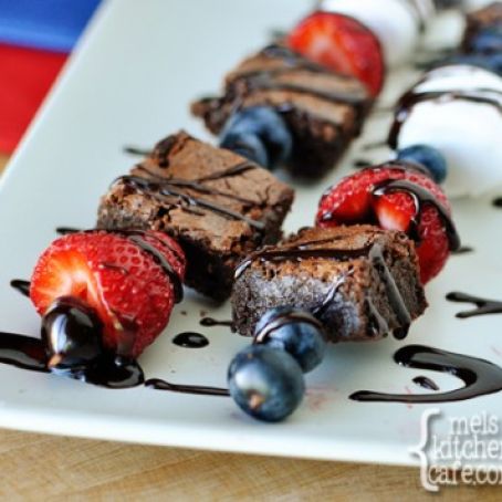 Brownie Kebabs