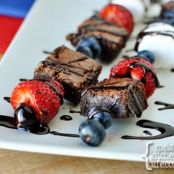 Brownie Kebabs