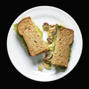 Curried Chicken and Grape Salad Sandwich