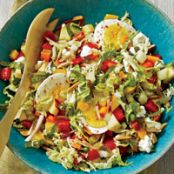 Summer Chopped Salad with Quick-Pickled Vegetables