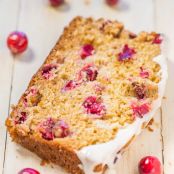 Cranberry Orange Bread with Sweet Orange Glaze