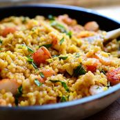 Lemon Basil Shrimp Risotto