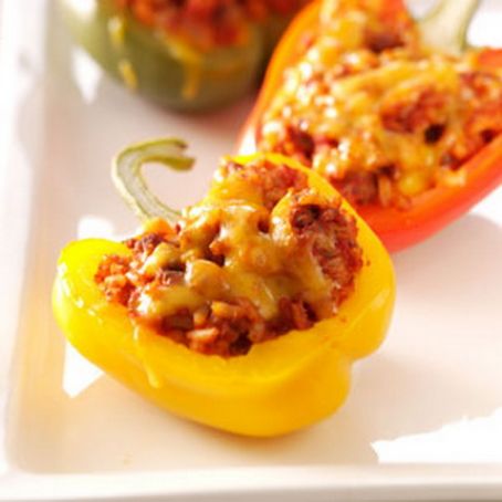 Cheeseburger Pepper Cups