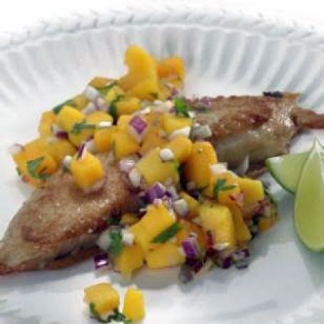 Beer-Battered Tilapia with Mango Salsa