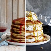 Peanut Stack Cake with Bourbon Whipped Cream