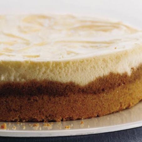 Lemon Curd Marbled Cheesecake