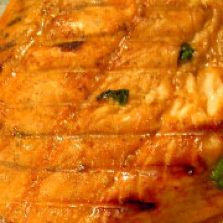 Bourbon Basted Salmon
