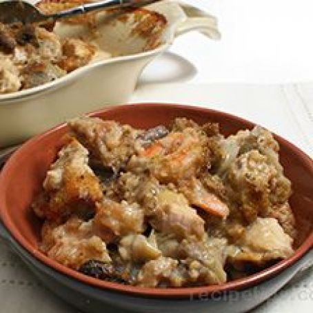 Chicken & Shrimp AuGratin
