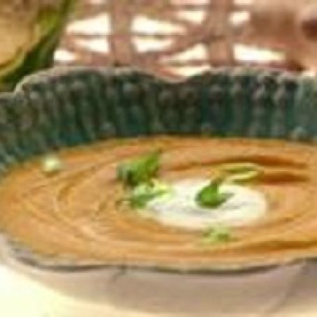 Chilled Carrot and Cauliflower Soup
