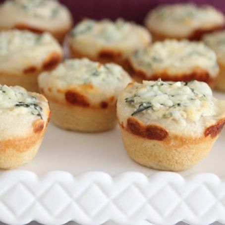 Baked Spinach Dip Mini Bread Bowls