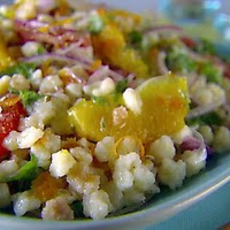 Fregola Salad with Fresh Citrus and Red Onion