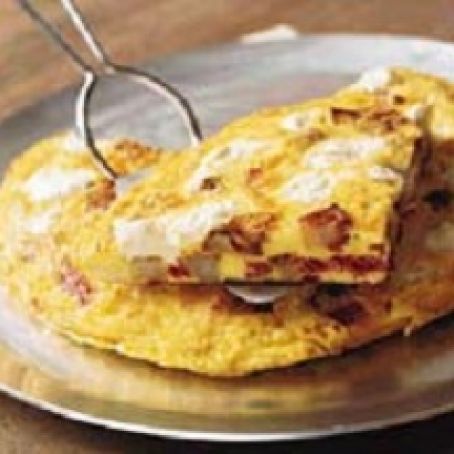 Potato, Salami, and Cheese Frittata