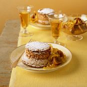 Safron Cakes with Lemon Fig Compote
