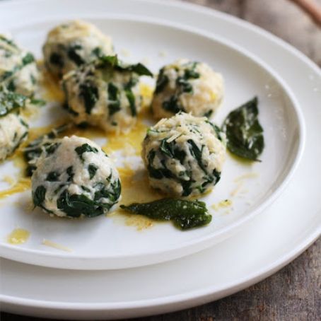 SPINACH GNUDI WITH SAGE BURNT BUTTER