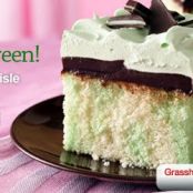 Grasshopper Fudge Cake