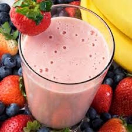 Non fat & low calorie Strawberry/Banana Smoothie