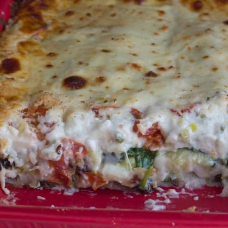 Summer Vegetable White Lasagne, Low FODMAP