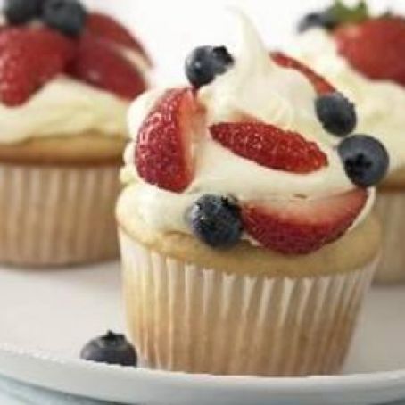 Berry Topped Cupcakes