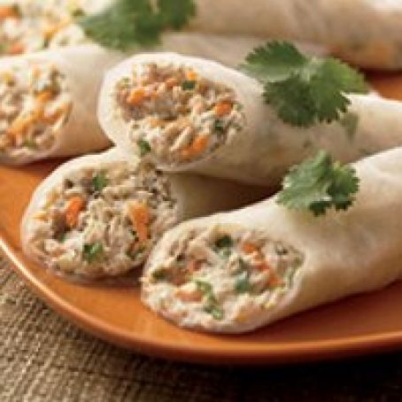 Tuna Rice-Paper Wraps