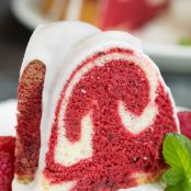 Vanilla Red Velvet Marbled Pound Cake Recipe