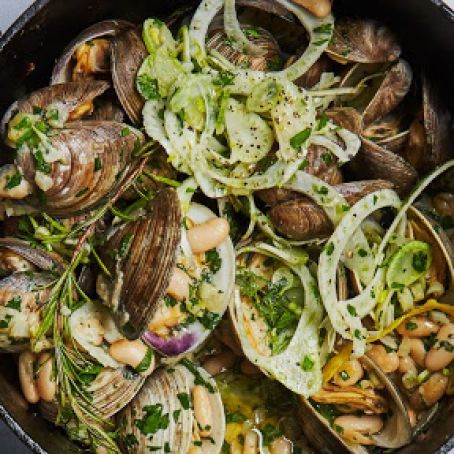 Clams in White Bean Sauce