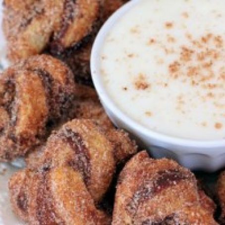 Cinnamon Roll Puff Pastry Knots with Cream Cheese Glaze