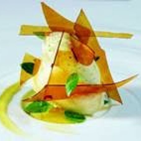 Lemon Sorbet with Frozen Oil / Dessert Version