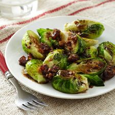 Date and Balsamic-Glazed Brussels Sprouts